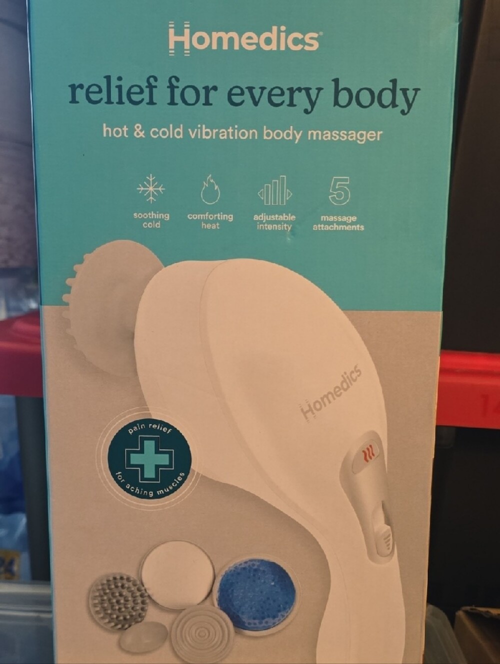 NIB - Homedics White Hot & Cold Vibration Body Massager